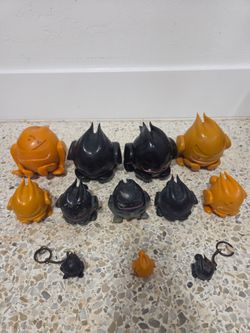 Huge VW GTI Fast Figure Lot - Black & Fahrenheit Orange Mascot Collection (12 Pcs)
