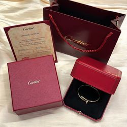 Catier juste un clou bracelet Bangle Diamond Pink Gold White gold 