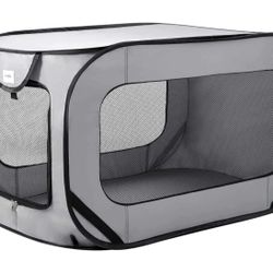 Love's cabin 36in Portable Large Dog Bed - Pop Up Dog Kennel