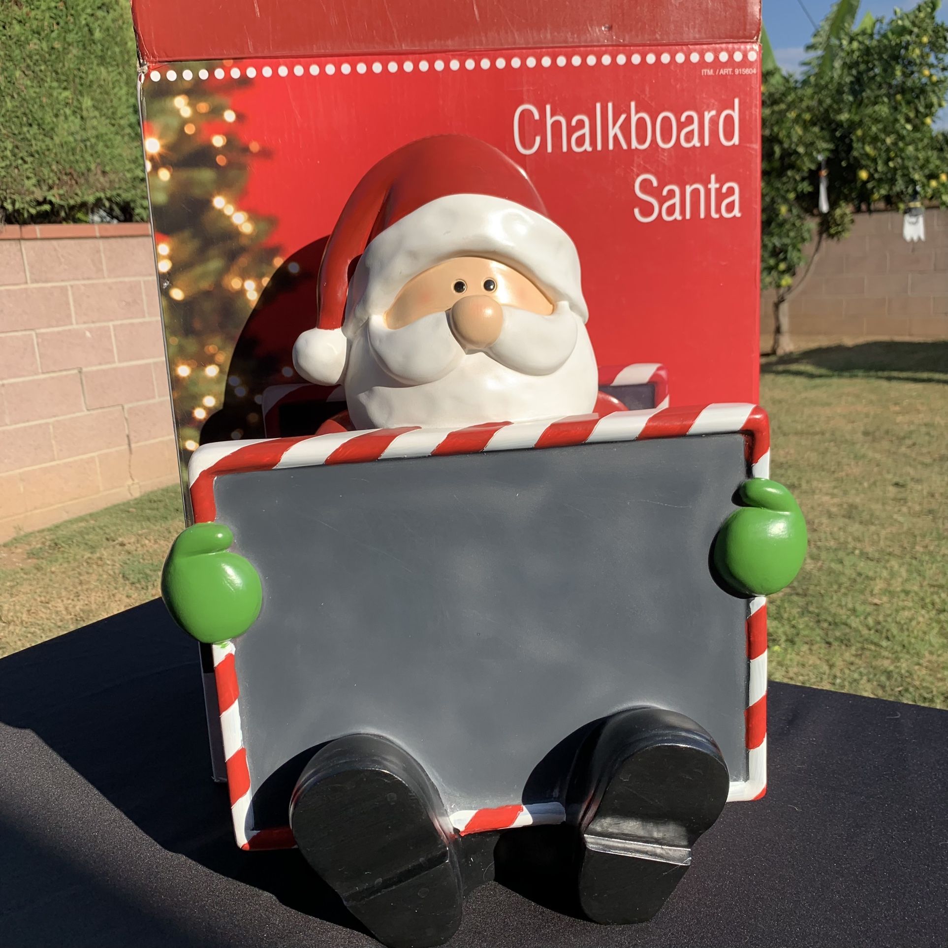 Costco Chalkboard Christmas Santa Clause Countdown Decor