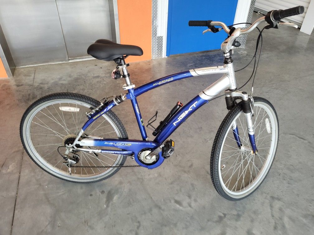 Bike Bicycle Next Blue w New Seat, Headlamp, Tail lamp