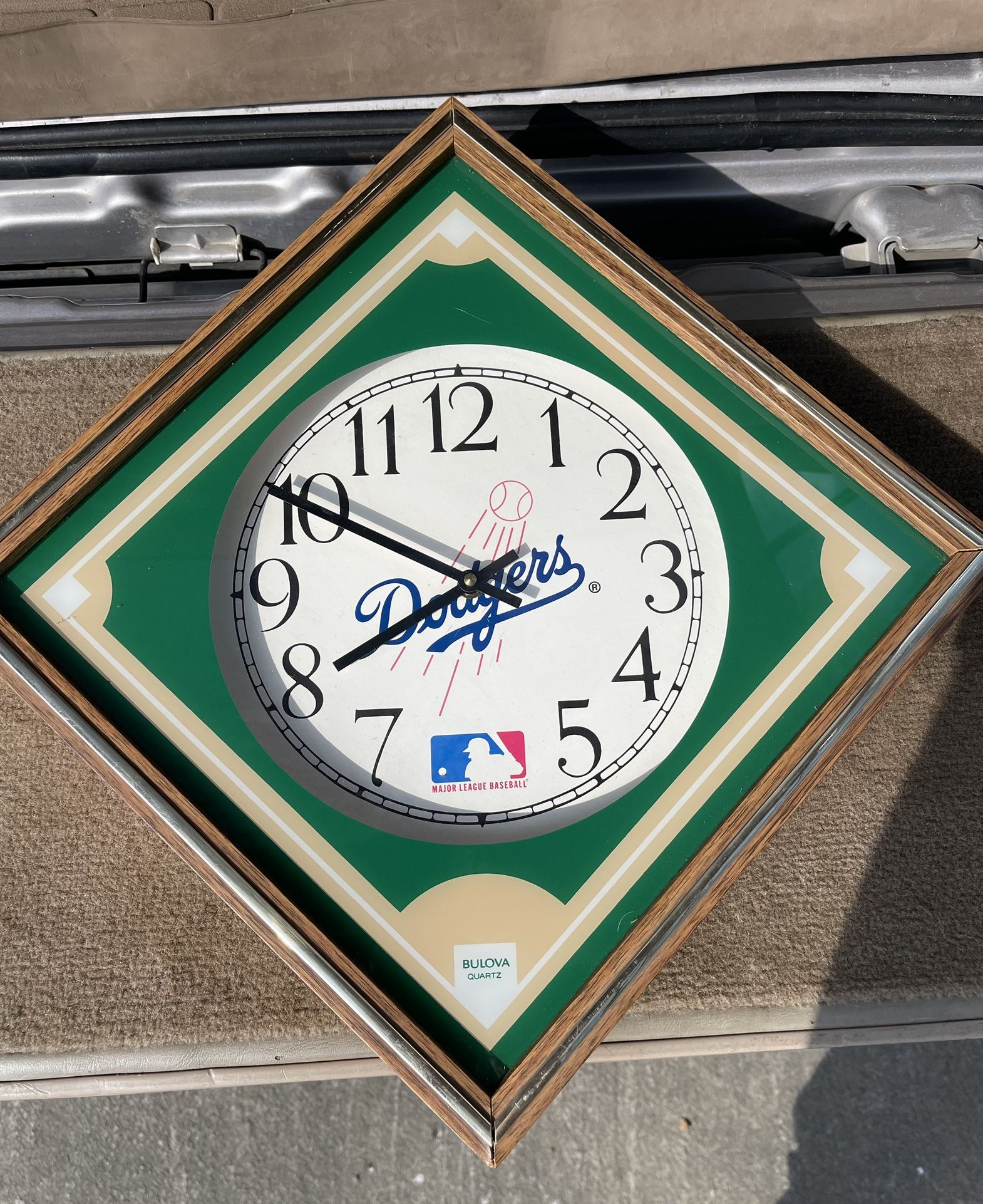 Vintage Los Angeles Dodgers Bulova Clock