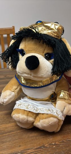 FAO Schwarz Fifth Avenue  Patrick the Pup  dressed as Cleopatra Plush Tags