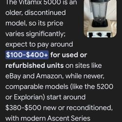 Vitamix 5000 Barley Used. 175$