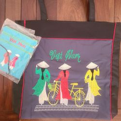 Nylon tote and small bag from Vietnam