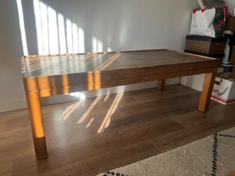 Large Solid Wood Coffee Table – Heavy & Sturdy