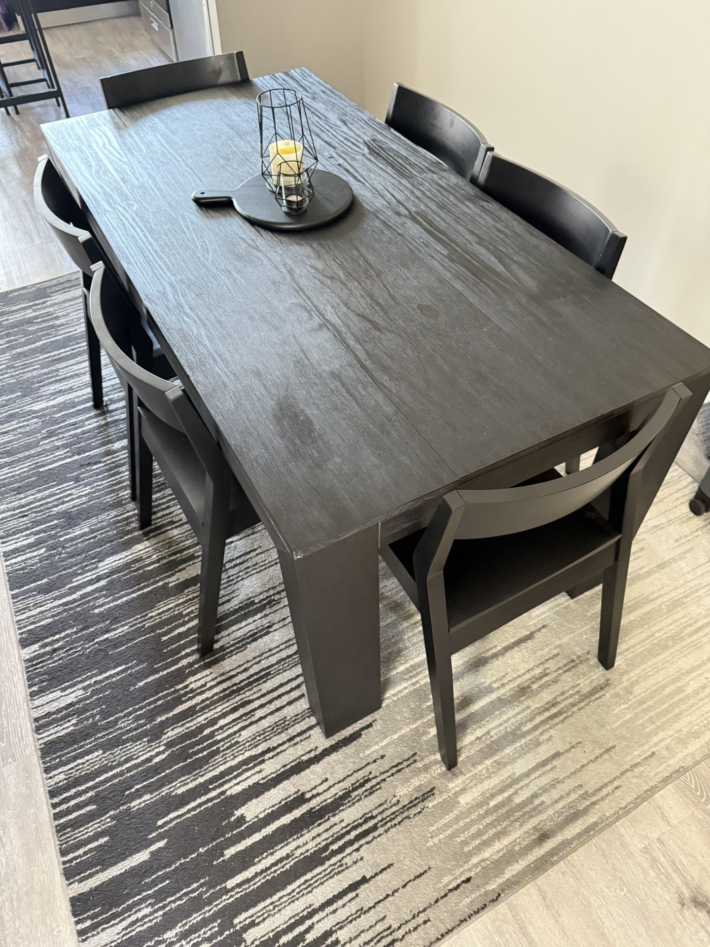 New Plank + Beam Dining Table Set (7 pieces) PICK UP BY 9/25