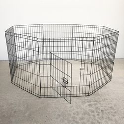 (New) $44 Dog Pet Playpen Gate Fence 8-Panels X (30” Tall X 24” Wide)
