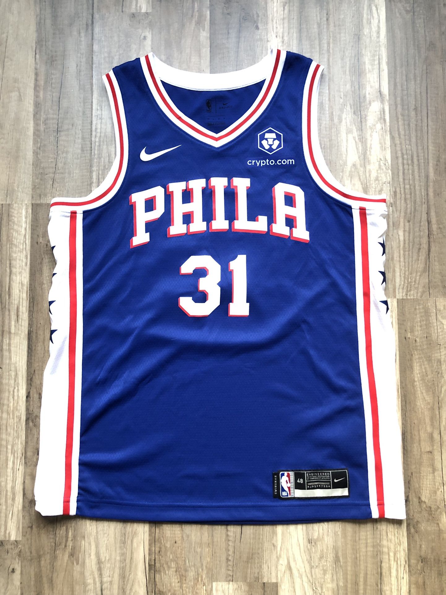 76ers Seth Curry jersey Mens Large