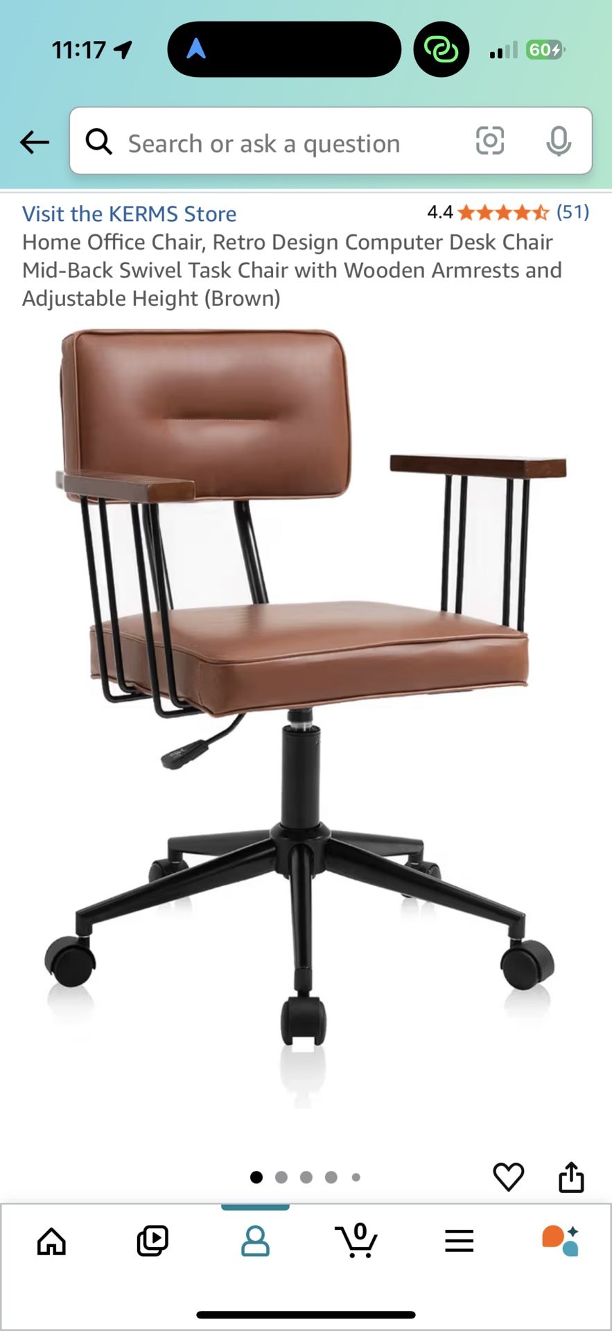 Leather swivel Office chair 