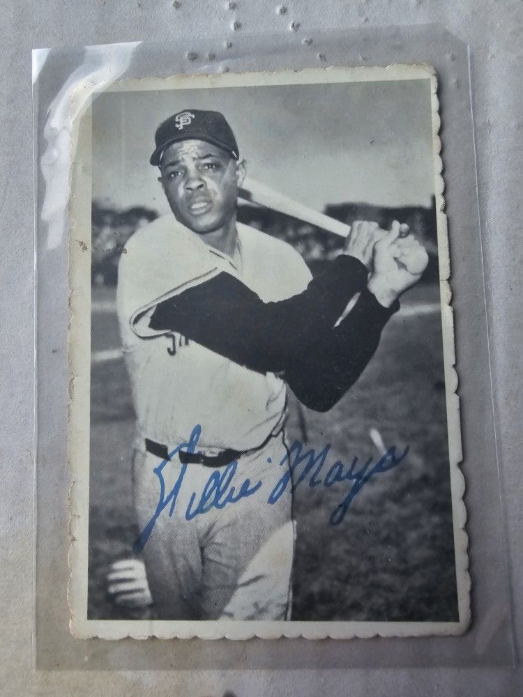 1960s Baseball Deckle Edge Willie Mays