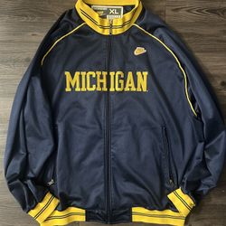 Navy and yellow Nike Michigan Wolverines track jacket nike