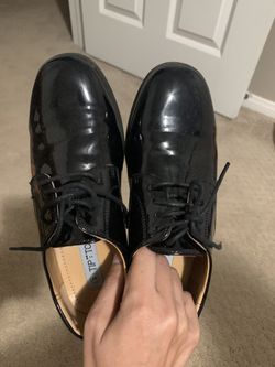 Size 3 BOYS Black Formal Dress Shoes