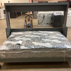 Murphy Bed With Hydraulic Lift & Desk Design