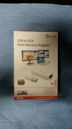 J5 create USB to vga multi-monitor adapter