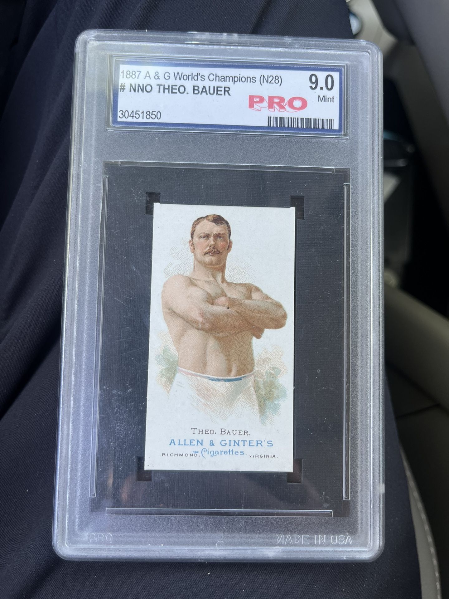 1887 Theo. Bauer Card