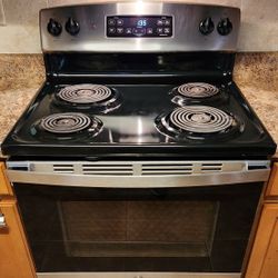 Stainless Steel Ge 30-inch Electric Coil Top Stove 
