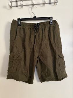 Green Cargo Shorts Size L