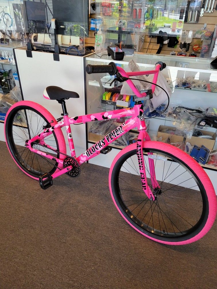 SE Bikes Blocks Flyer 26 Pink Camo - Wildwood Skateshop Online