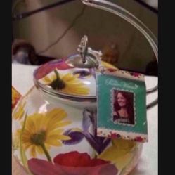 CA. NOT USED PIONEER WOMAN FLOWERED TEA POT KETTLE