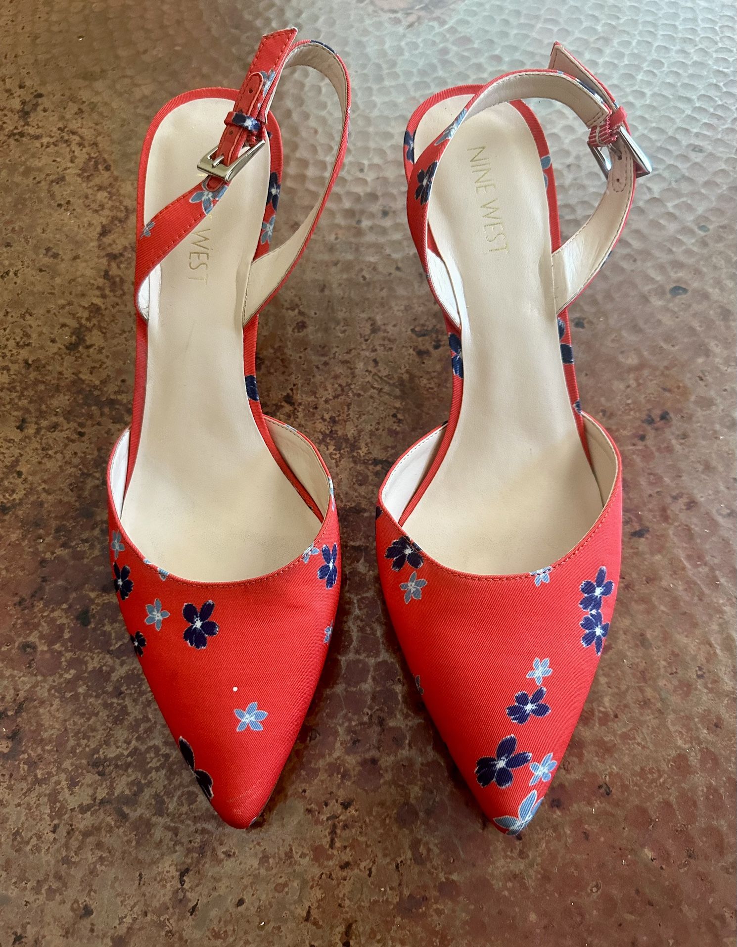 “NINE WEST” Epiphany Sling Back Heels