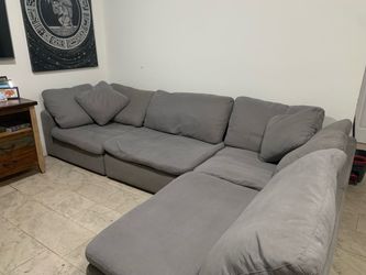 Semi-New Cloud Sectional Sofa (light gray)
