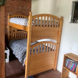 Solid Wood Bunk Bed Set