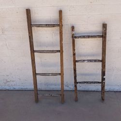 Rustic Wood Ladder Hangers for Country Decorating - $30 & $35