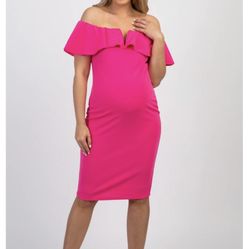 Pinkblush Fuchsia/ Hot Pink Maternity Dress