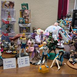 3 credits - uncommon anime figure trade - Miku kancolle Kirby plush cat sushi frog