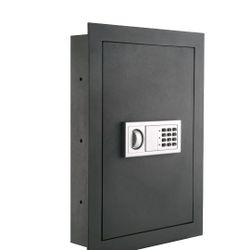 In-Wall Safe with Electronic Keypad and 2 Manual Override Keys - Protect Mone...