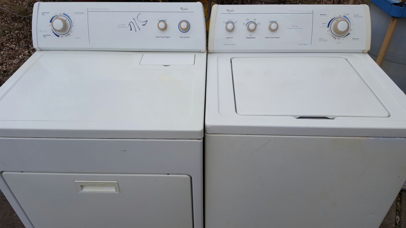 Washer and dryer