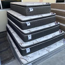 Queen Size New Royal Touch Memory Foam Pillow Top Mattress 