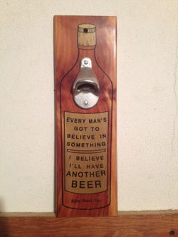 Beer bottle opener