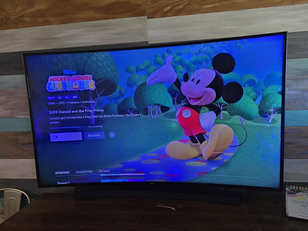 65 In Curved Samsung Smart TV