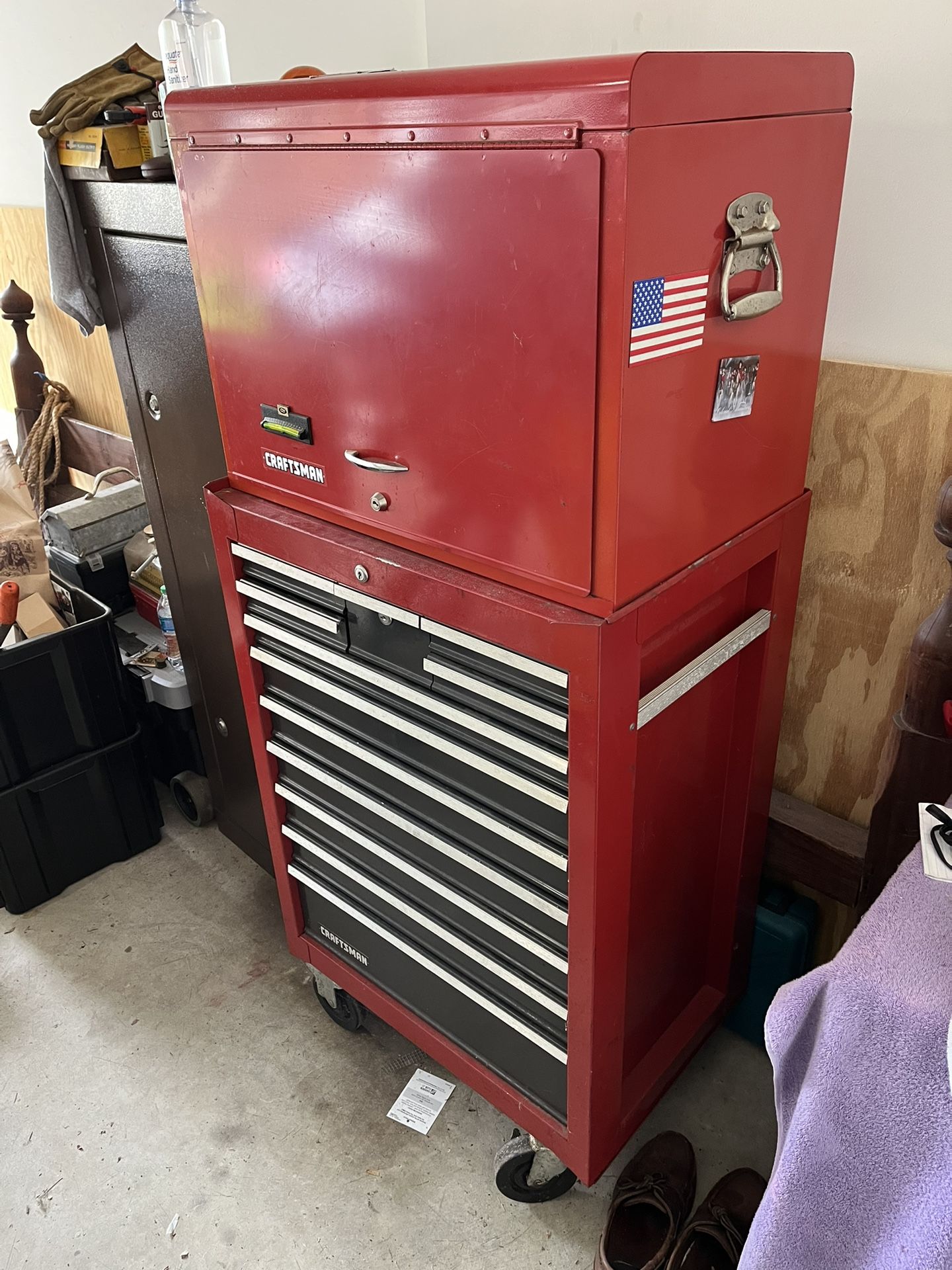 Craftsman Two Piece Toolbox On Rollers