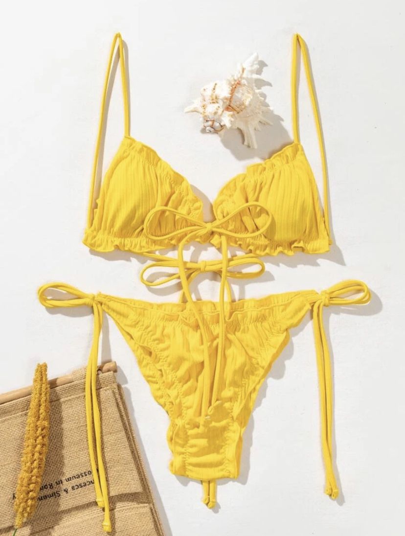 Xs Yellow Shein Bikini 