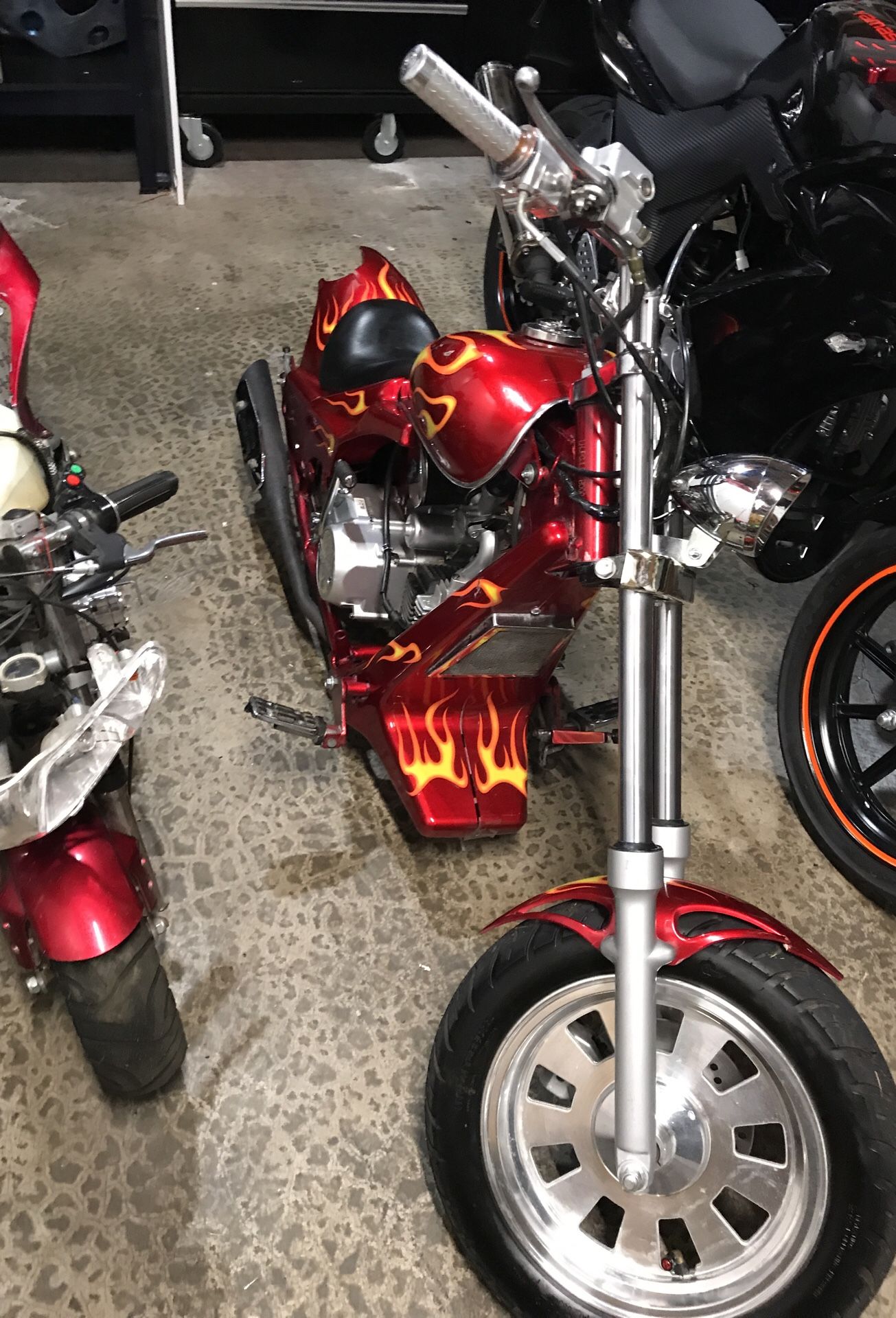 4 mini bikes, 1 mini chopper stolen from South Central Shrine