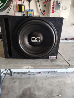DC AUDIO LEVEL 4 15 INCH SUB WITH ATREND PORTED BOX SUPERIOR BASS QUALITY