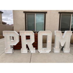 PROM Marquee Letters 