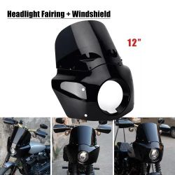 Front Headlight Fairing Cover With Windshield For Motorcycle