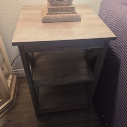 Gray Side Table