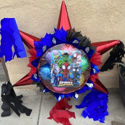 Spidey And His Amazing Friends Star Pinata With Balls