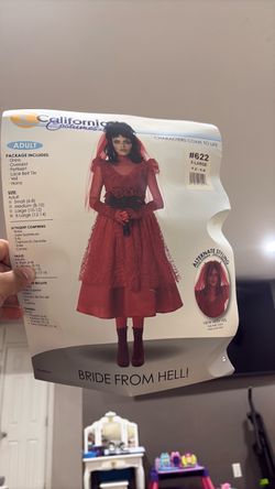 Bride from hell size XL woman costume