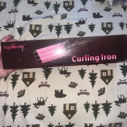 Professional Curling Iron 4 Beach Waves Pink