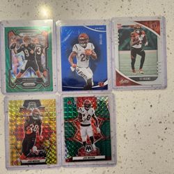NFL Card Bengals Lot Rookie Numbered. Joe Burrow Parrelel 