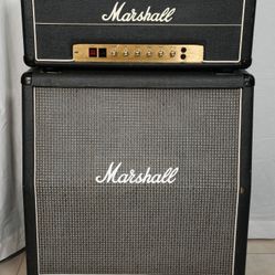 Marshall ’77 JMP 2204 with 4z12 Cabinet w/ Greenbacks – Very Good Condition 