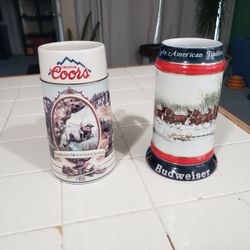 Vintage Beer Stein Mugs -  $10 Each