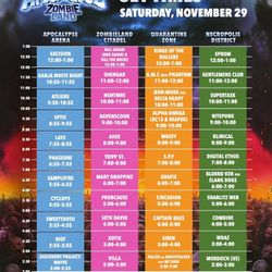 (1) Sat GA Only Apocalypse: Zombie land 