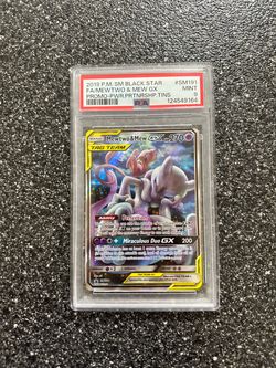 Mewtwo & Mew GX SM191 PSA 9 Mint